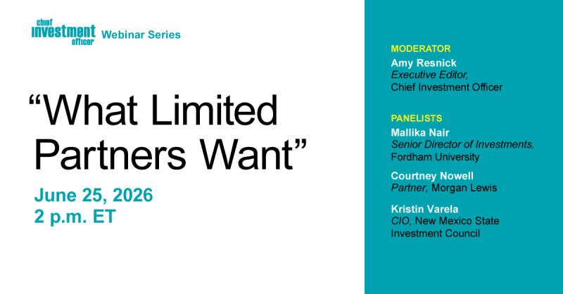 CIO Webinar: What Limited Partners Want