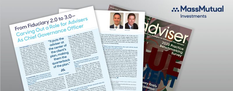 From Fiduciary 2.0 to 3.0–Carving Out a Role for Advisers As Chief Governance Officer