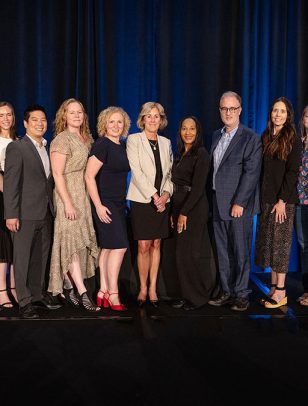 From left: Carolyn Nichols, The Salvation Army; Seth Davis, Hendrick Automotive Group, LLC; Maria Gonzalez and Kelsey MacKnight, Standard Chartered Bank; Kyle Lin and Patti Ruh, Vitality; Katie Spahnie and Amy French, Westfield Bank FSB; Mercedes Ikard, The Walt Disney Company; Mark Rowe, State Universities Retirement System; Amanda Sparks, Haselden Construction; Amanda Zorio, Kentucky Farm Bureau; Nichole Linhardt, Chicago Pipefitters Local 597; Colby Carter, Tennessee Valley Authority Retirement System; and Lisa Schwartzenburg, Gonzaga University (Photography by Matt Kalinowski).