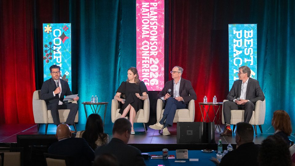 From left: Sean Kelly, Elise Thiemann, Chuck Williams, Idan Shlesinger. (Photo by Anthony Collins)